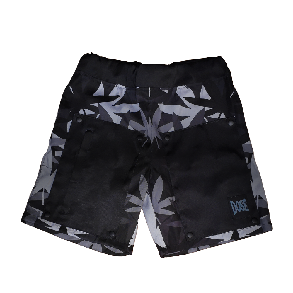 "FIELD ISSUE" HEMP CAMO SHORTS (BLACK)