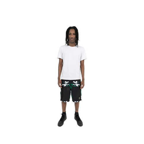 "FIELD ISSUE" HEMP CAMO SHORTS (GREEN)