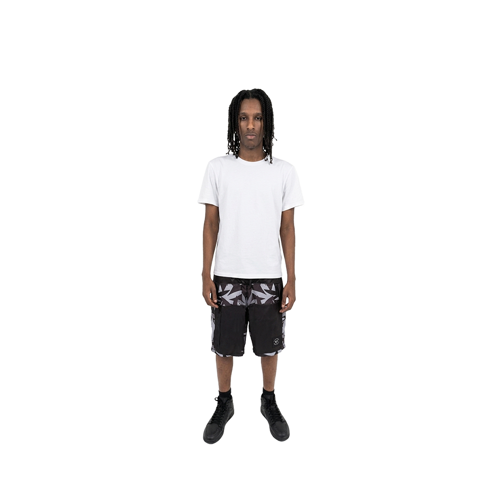 "FIELD ISSUE" HEMP CAMO SHORTS (BLACK)